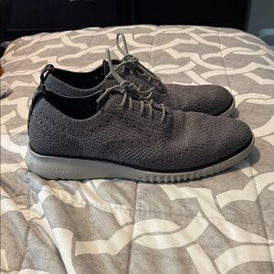 Cole Haan zero gravity Gray Knit Lace-Up Oxford Sneaker